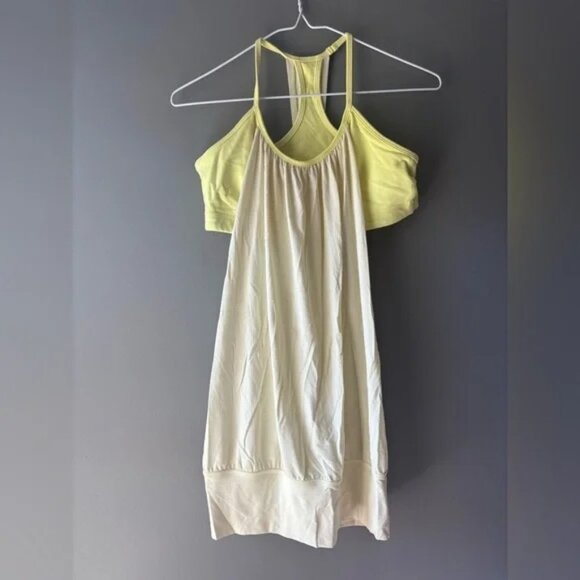Lululemon Practice Freely Tank, size 8 dot, lemon yellow, active wear - Picture 4 of 4